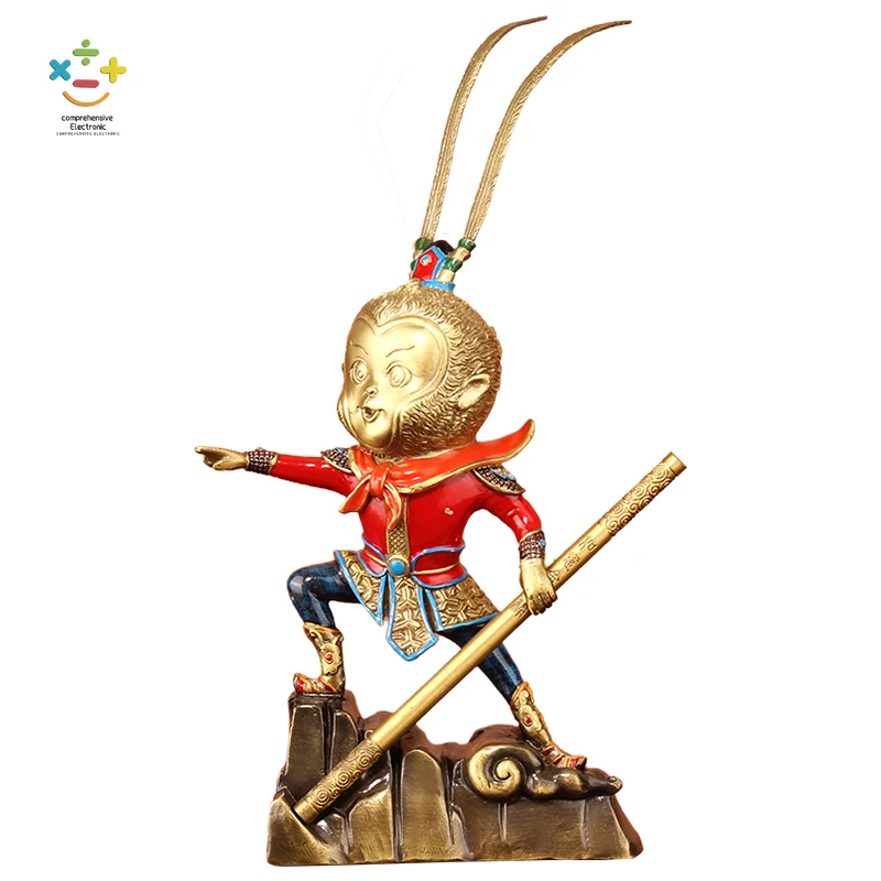 

Sun Wukong Triumph over the Buddha Decoration Living Room Home Decoration Office Table Copper Qi Tian Da Sheng Crafts