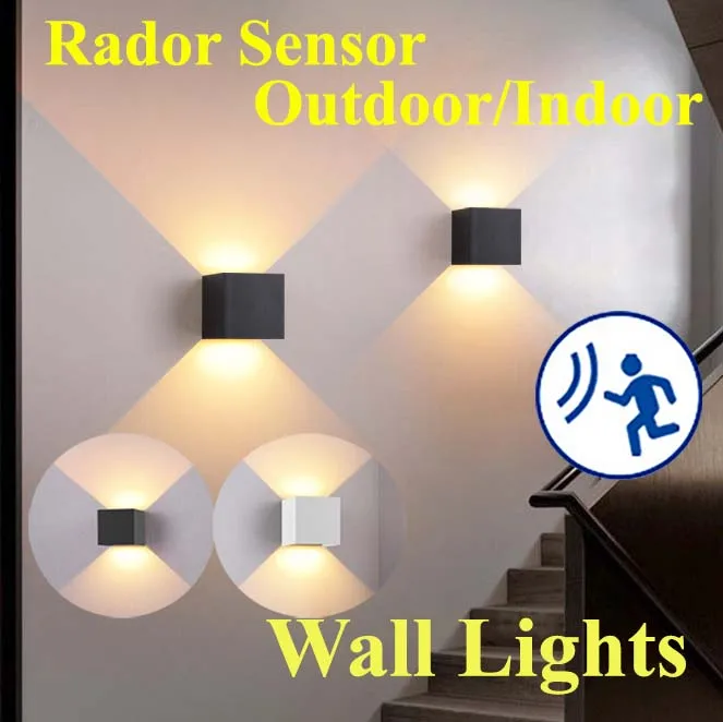 

Wall Lamp with Motion Sensor Outdoor Lights Waterproof Interior Wall Light Home Decoration External Sconce Porch Light AC85-240V