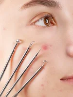 Blackhead Acne Remover 4pcs Comedone Black Head Blemish Pimple Removal Needle Face Skin Beauty Care Cleansing Pore Cleanser 1