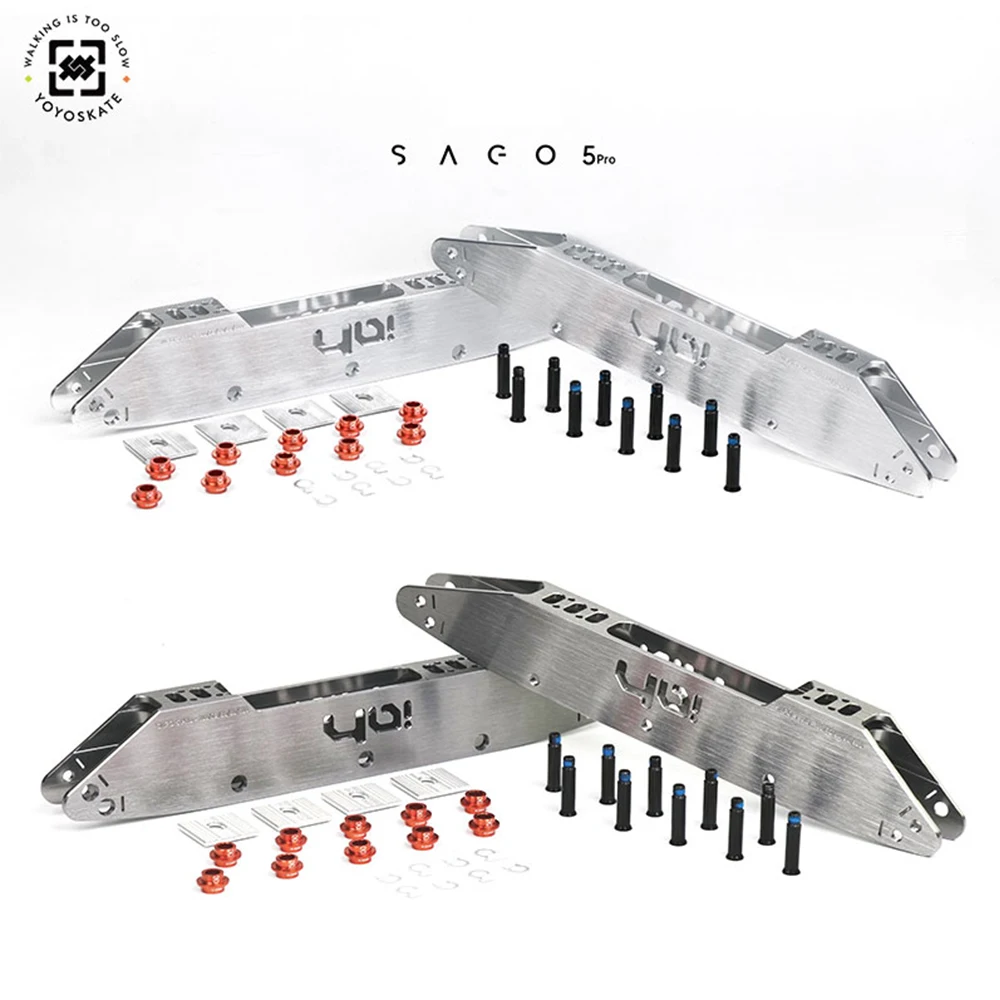 

100% Original YOYO SKATE SAGO Pro Inline Skate Frame For 100-72-80-80-100mm 5 Wheels FSK Speed Slalom Skating Base Patines Chase