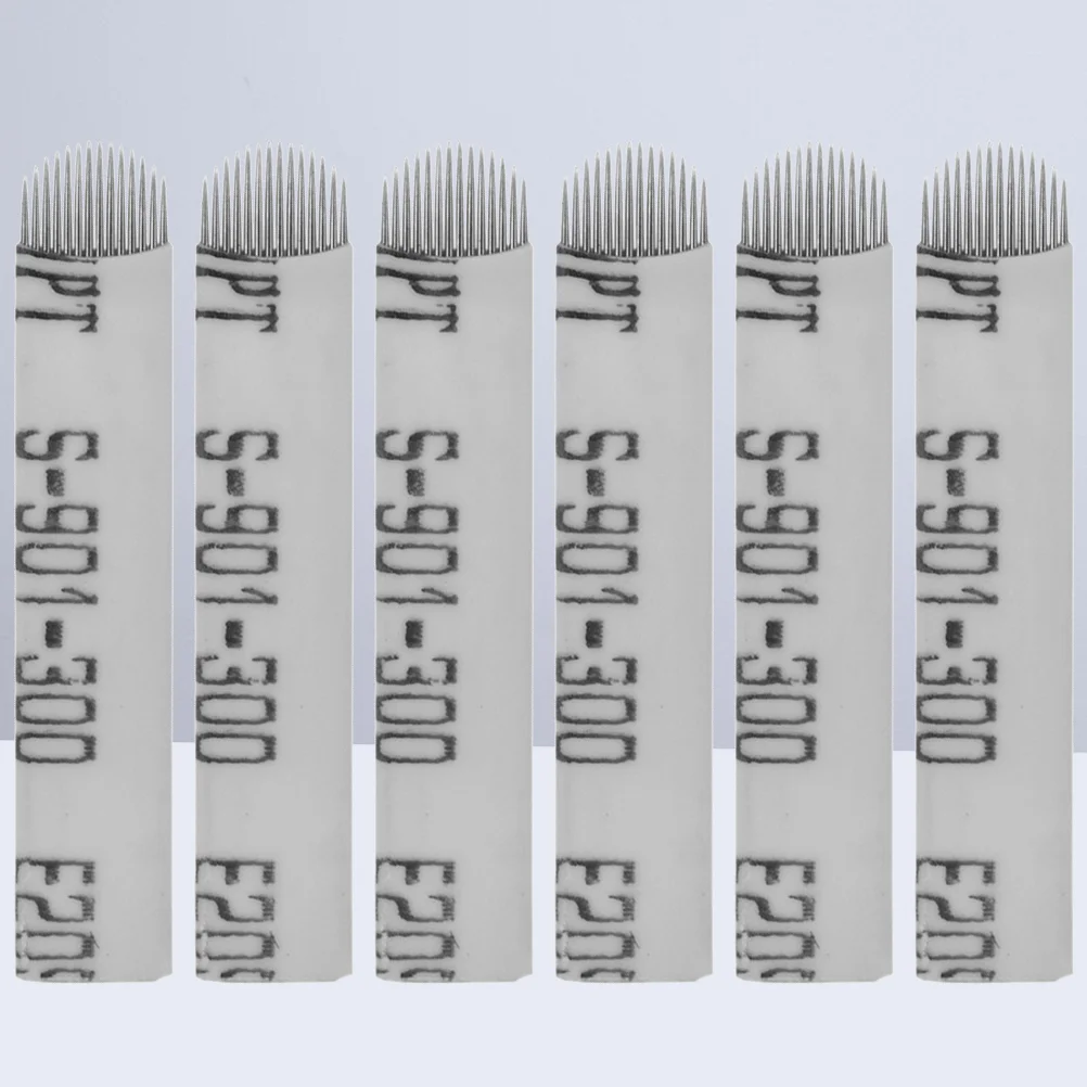 

50 шт., иглы для микроблейдинга бровей