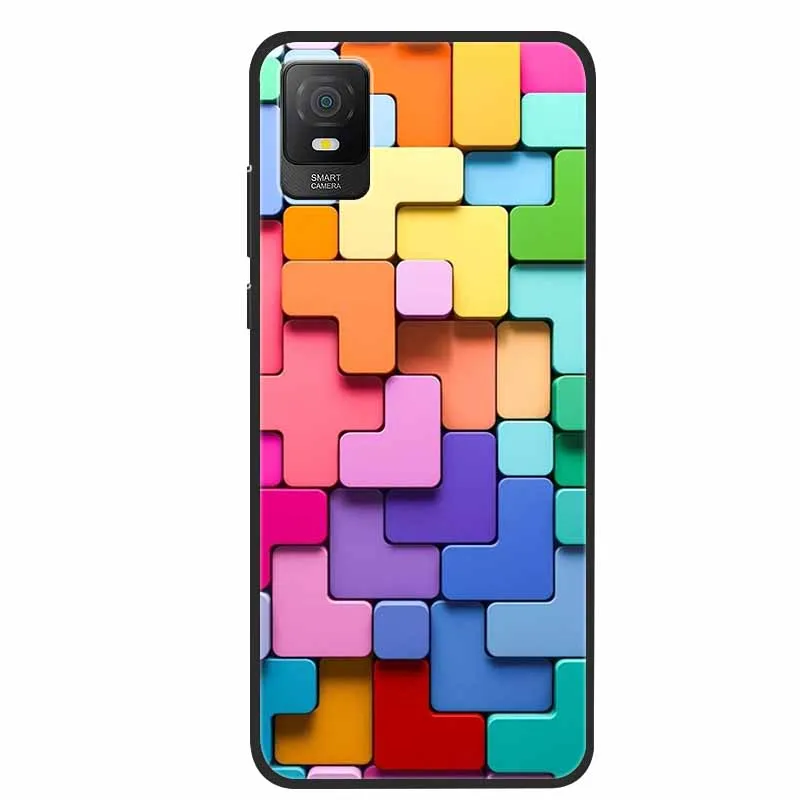 HONLEN Custodia Per TCL 403: Cover Sfumata Trasparente In TPU Con Angoli Rinforzati