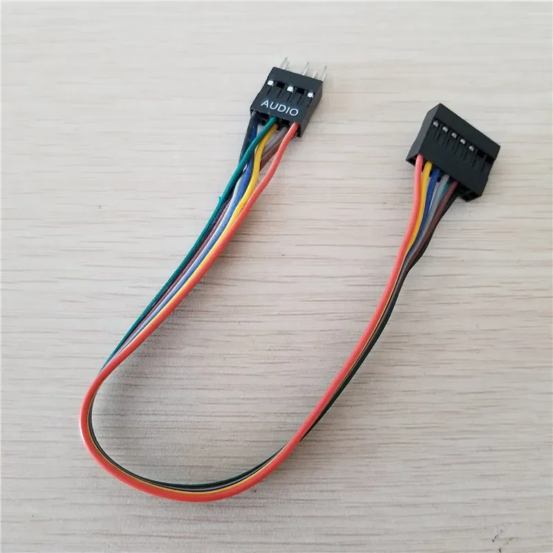 13Pin to 9Pin Front Panel Power Audio Cable for PC ATX Chassis Lonovo Motherboard 10cm power cable