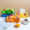 Creative Potato chip packaging bag style tissue box Living room facial tissue Bags Car Cute Paper box Household napkin paper box 2