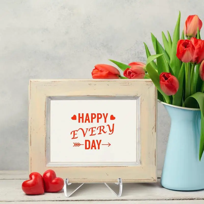 Transparent Acrylic Display Easel Stand for Photos