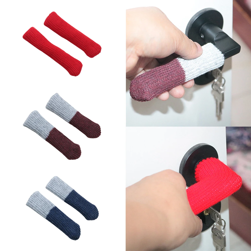 4Pcs Table Chair Foot Pad Cover Protective Knitted Socks Mute Wear-resistant Non-slip Mat Piecessafety Door Handle Gloves | Дом и сад