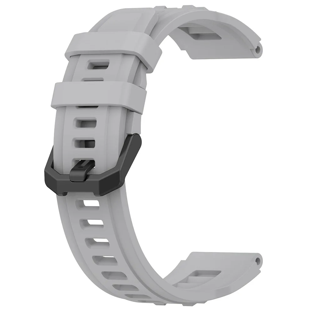 Huawei Amazfit T Rex 2 스마트 시계 교체 용 Amazfit T-Rex 2 밴드 실리콘 소프트 손목 밴드 용 그레이 스트랩