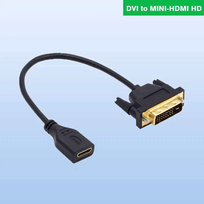 미니 HDMI 미니-DVI 마이크로 HDMI 호스트 보조 화면-DVI 모니터 비디오 케이블 모니터 인터페이스, DVI 수-HDMI 암