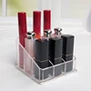 9 Slots Clear Acrylic Lipstick Storage Box Trapezoid Cosmetic Display Case Store Desk Lipstick Cosmetic Organizer Holder Stand 1