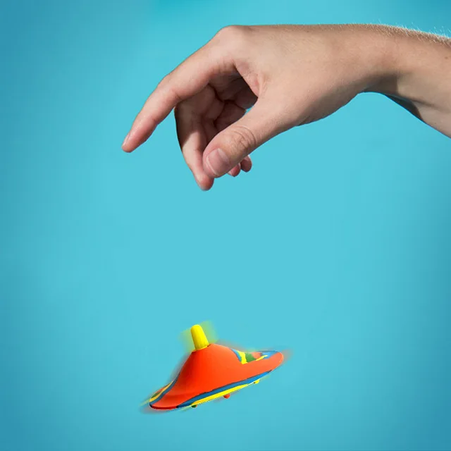 Novel Squishy Fidget Toys Antistress Elastic Toy Camouflage Bounce Bowl Jumping Funny Creativity Outdoor Sports Spinning Top 2