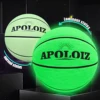 Size 7 Glow In The Dark Basketball, Luminous Glowing PU Leather Ball, For Indoor & Outdoor Use 1