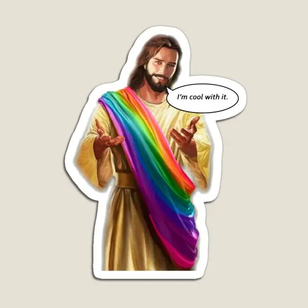 Magnetic Fridge Stickers Jesus I Saw That Meme Magnet