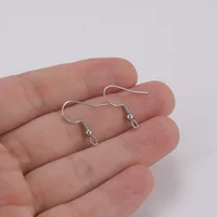 100pcs/lot Stainless Steel DIY Earrings Hooks Gold Silver Color Jewelry Handmaking Accessories 2