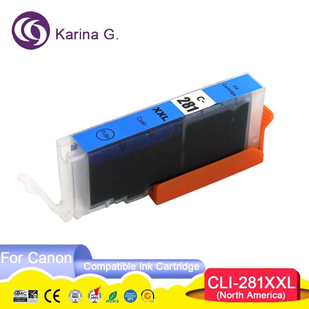 PGI 280 XL 281 PGI-280 PGI280 CLI-281 CLI281 Premium Compatible Inkjet Ink Cartr