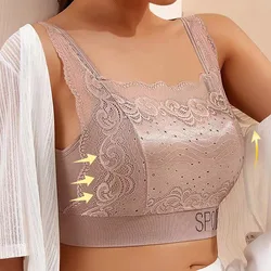 New Lace Seamless Large Size Women's Bra Comfortable Breathable Sports Beauty Back Vest Sleep Gathered Wrapped Chest Tube Top