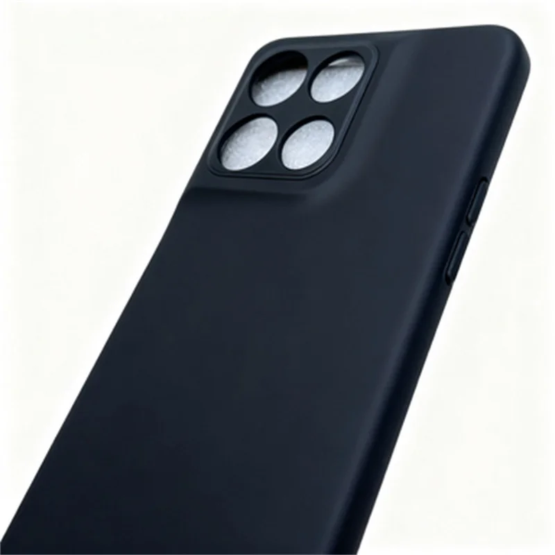 Slim Black Matte Silicone Case - Soft TPU Bumper Protective Cover