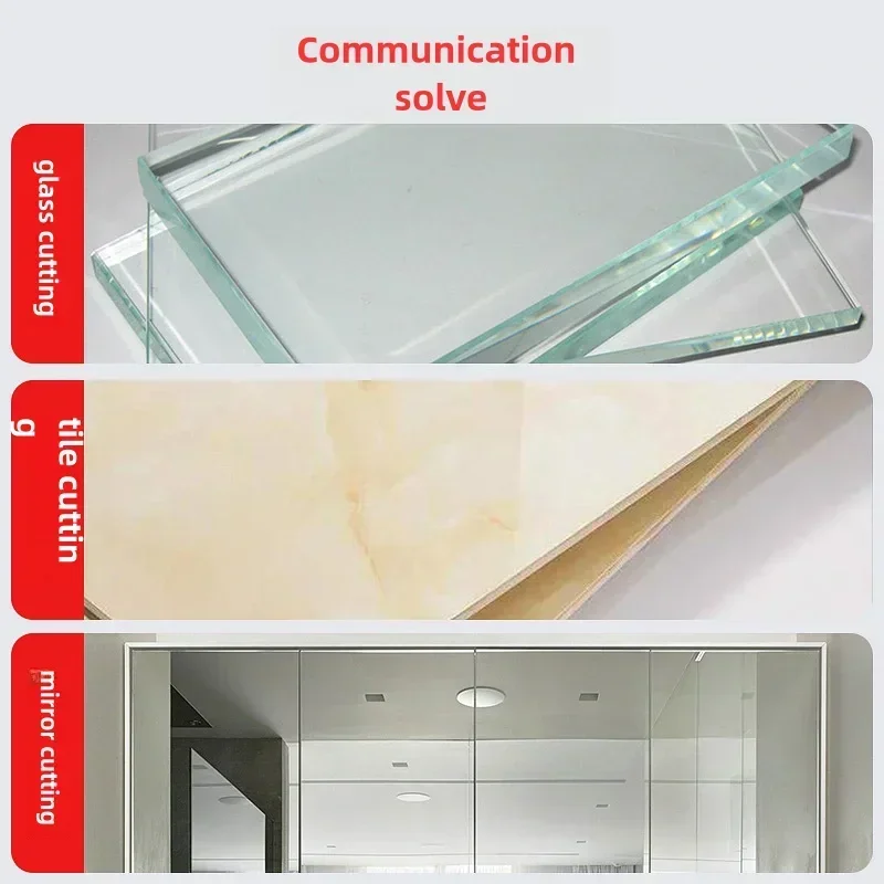 Diamond Glass Cutter Thick Glass Tile Floor Tile Cutting Knife Household Multifunctional Roller Type Tungsten Steel Hand Knife