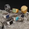 91603-7ad8c9.jpg Bagues en pierre naturelle Vintage Punk Cool pour hommes, bagues chevalières géométriques en acier inoxydable, cadeau de bijoux de doigt ethnique rétro élégant