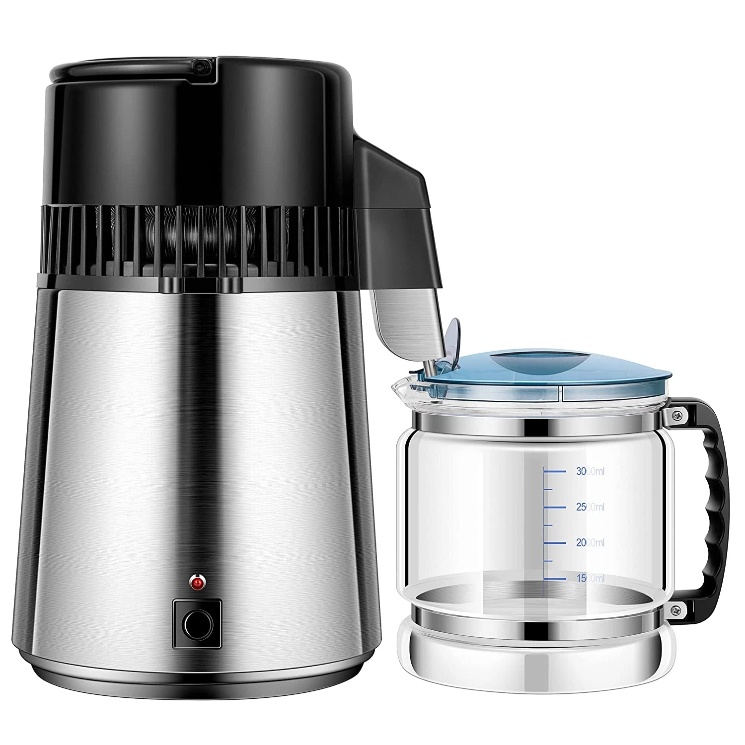 

4L Brushed 304 Stainless Steel Home Countertop Distiller Water Machine 220V/50HZ UL Listed Distilled Water Maker 1 Gallon