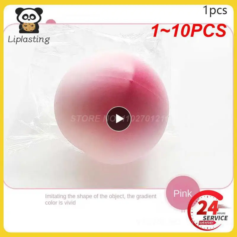 

1~10PCS Funny Decompression Vent Peach Squeeze Ball Gift Stress Decompression Artifact Reliever Sensory Simulation Fruit Food