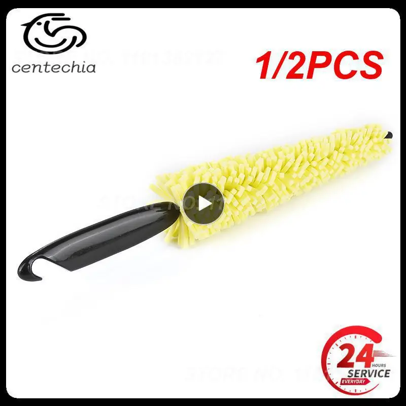 

1/2PCS Car Cleaning Tool Wheel Tire Rim Clean Brushes Auto Tire Detailing Washing Sponge Brush Dust Cleaner Car Accessories