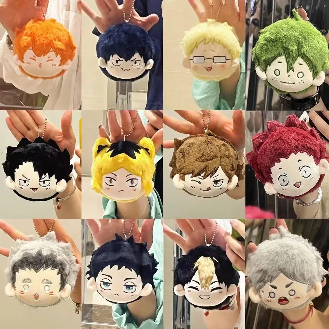 10cm Anime Haikyuu Plush Toy Mini Volleyball Boy Stuffed Doll Shoyo Hinata Kei Tsukishima Plush Pendant Keychain Toy For Gift