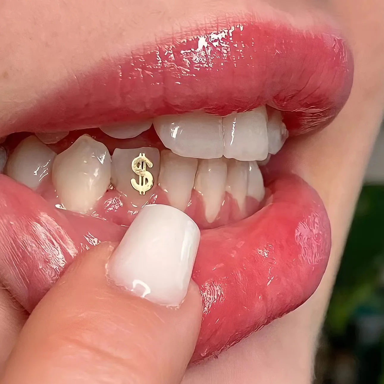 22k 18k Gold Tooth Gems Teeth Whitening Fine Jewelry Pure Gold Tooth Gems