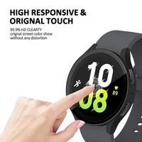 Pour Samsung Galaxy 4 5 6 7 44mm 40mm verre trempé + PC boîtier de montre de protection entièrement couvert, résistant aux chocs et aux rayures 6