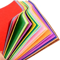 40/20/10 pièces nouvelle feuille de tissu feutré couleurs assorties Patchwork couture bricolage artisanat carrés non tissé 1mm d'épaisseur tissu fait à la main tissage 3