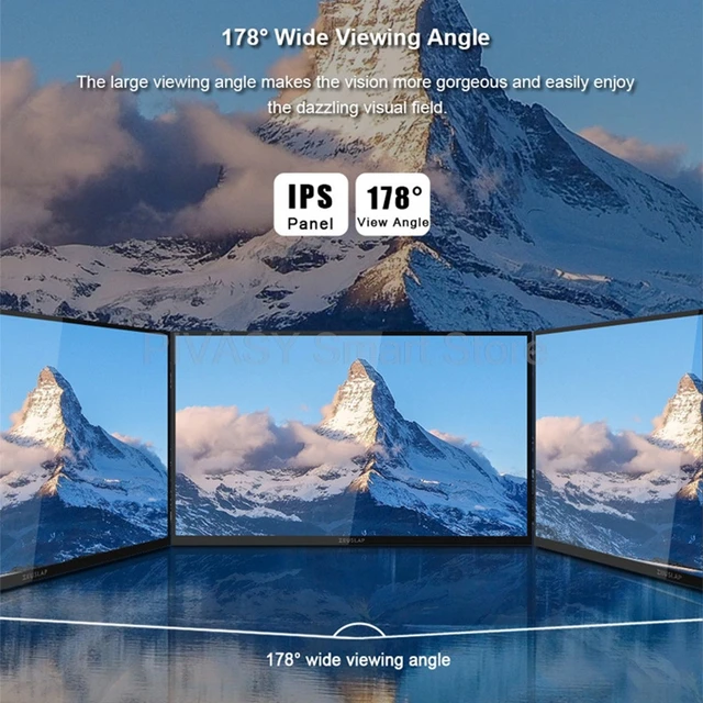 Monitor portatile Smart TV Touch Screen FHD da 18,5 pollici Google Entertainment Zoom interattivo per film da ufficio leggero per interni 6