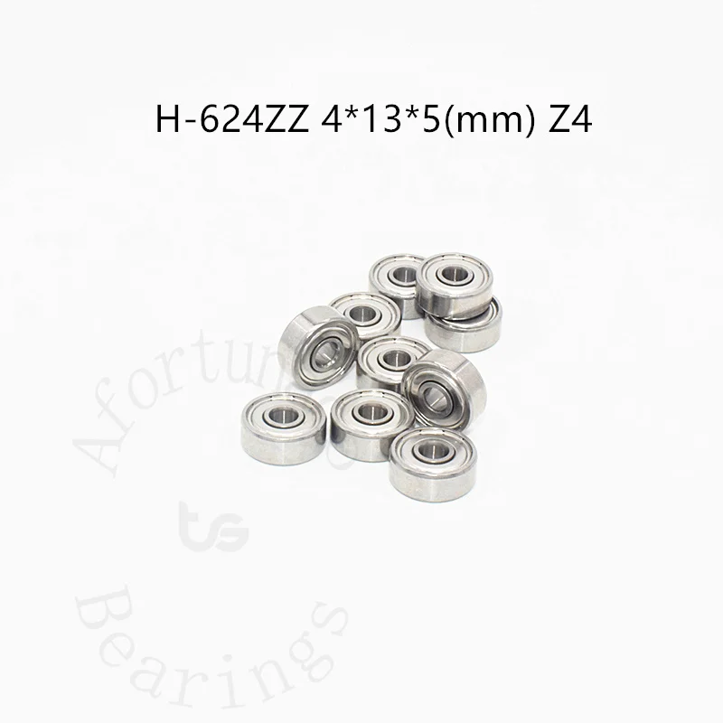 

Высокоскоростной подшипник с низким уровнем шума H624ZZ 4*13*5 (мм) Z4 10 шт. металлические герметичные детали из хромированной стали, бесплатная доставка