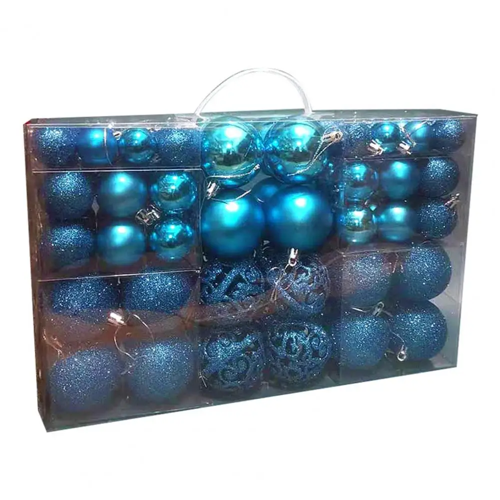 thumbnail image 1 of 100 piezas de bolas de Navidad útiles, adornos para árboles de Navidad, bolas llamativas para árboles de Navidad, colgantes bonitos, 1 of 5