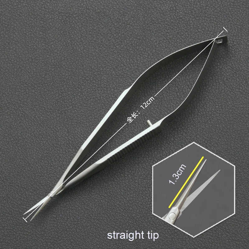 Ophthalmic conjunctival capsule membrane scissors micro-instrument ultra sharp fine surgical membranous endothelial scissors