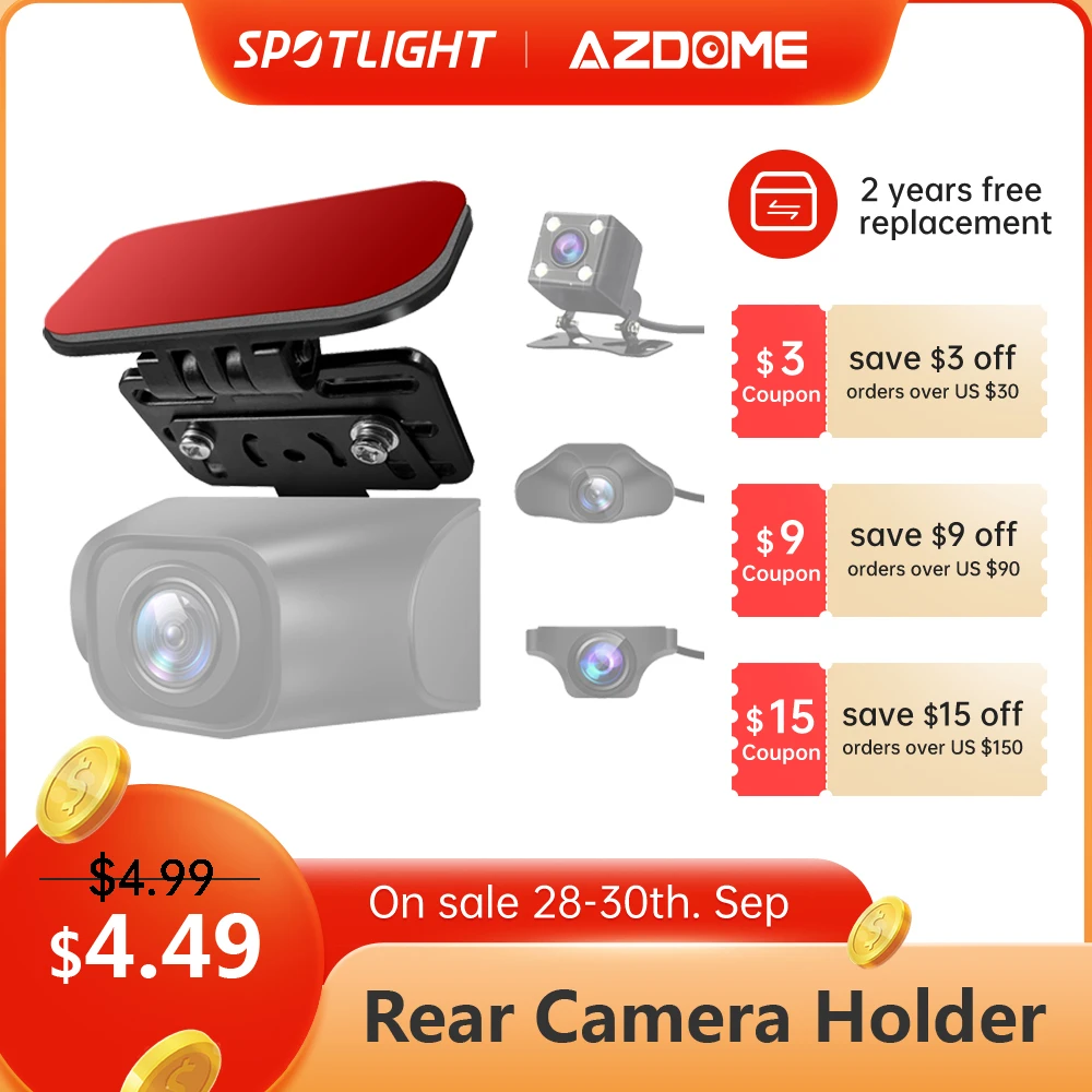 Azdome Rear Camera Holder Rear Window Bracket Mount For Most Rear Camera Dash Cam Azdome Pg16s