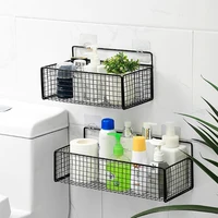 Étagère de rangement pour cuisine et salle de bain, sans perçage, étagère murale 1