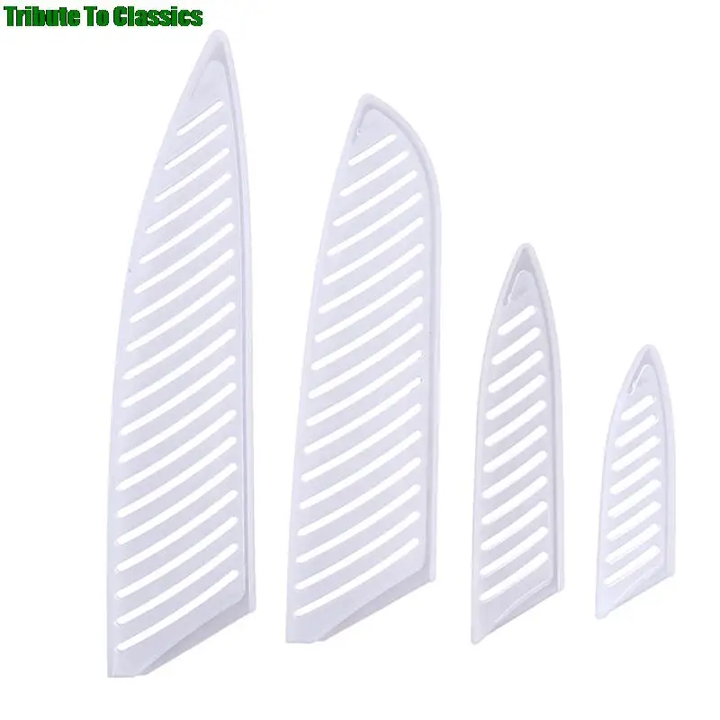 Transparent Plastic Knife Cover Blade Protector For 3/5/7/8 Inch 4pcs knife cover