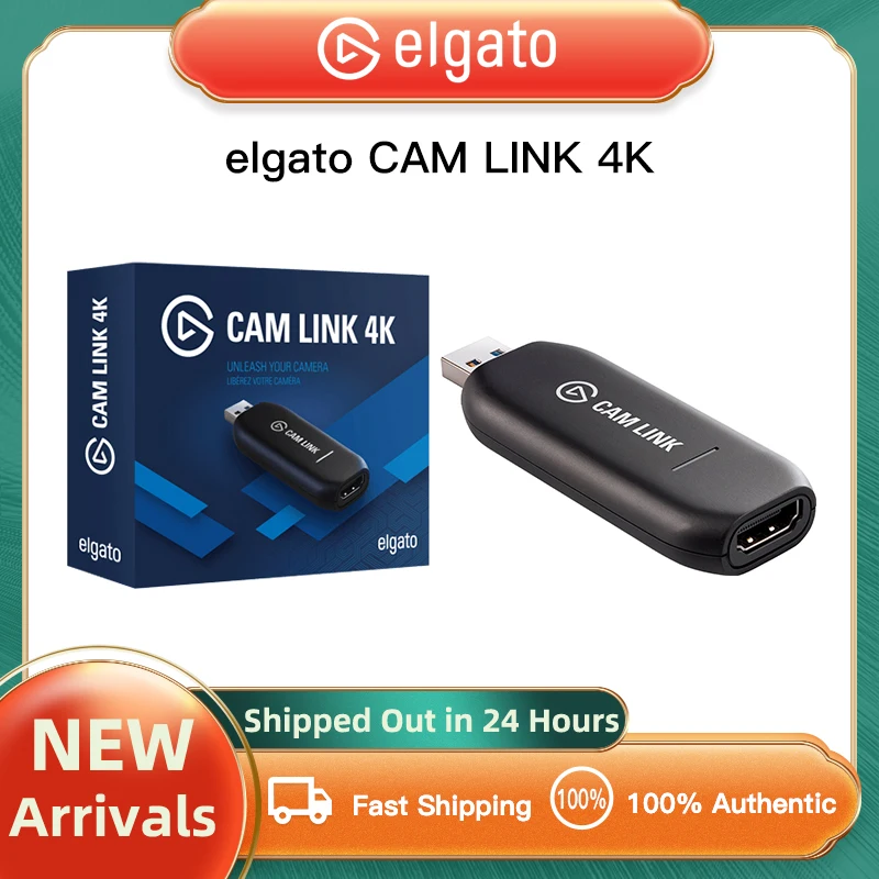 Original elgato cam link 4k; cartão de captura de câmera externa, fluxo