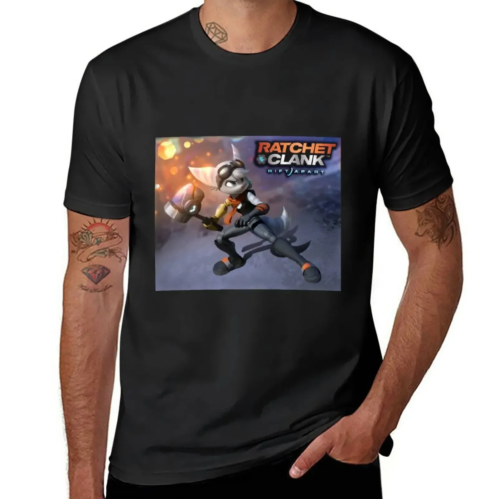 Ratchet & Clank A Rift Apart T-Shirt Oversize Top T Shirt Uomo