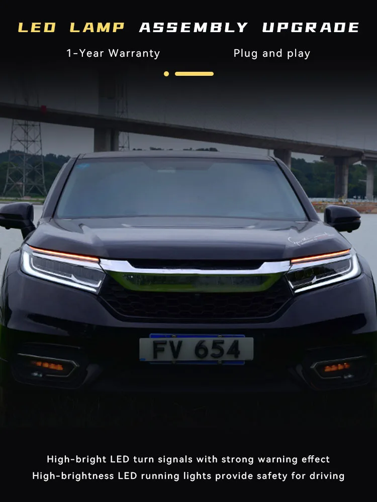 Honda Avancier 2017-2023 용 헤드라이트, 업그레이드 패션 LED 어셈블리, 슈퍼 브라이트 전구, 다이내믹 프론트 램프 액세서리, 신제품