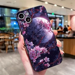 Vintage Scenery Moon Cherry Blossom Phone Case - Elegant Soft Cover Coque for HONOR 400 Pro (M - C1731T1)