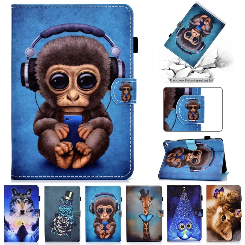 Funda Per Fire Hd 10 2021 Custodia 11Th Gen Cartoon Monkey Kids Tablet Cover Per Amazon Fire Hd10 2021 Fire Hd 10 Plus Case 10.1"