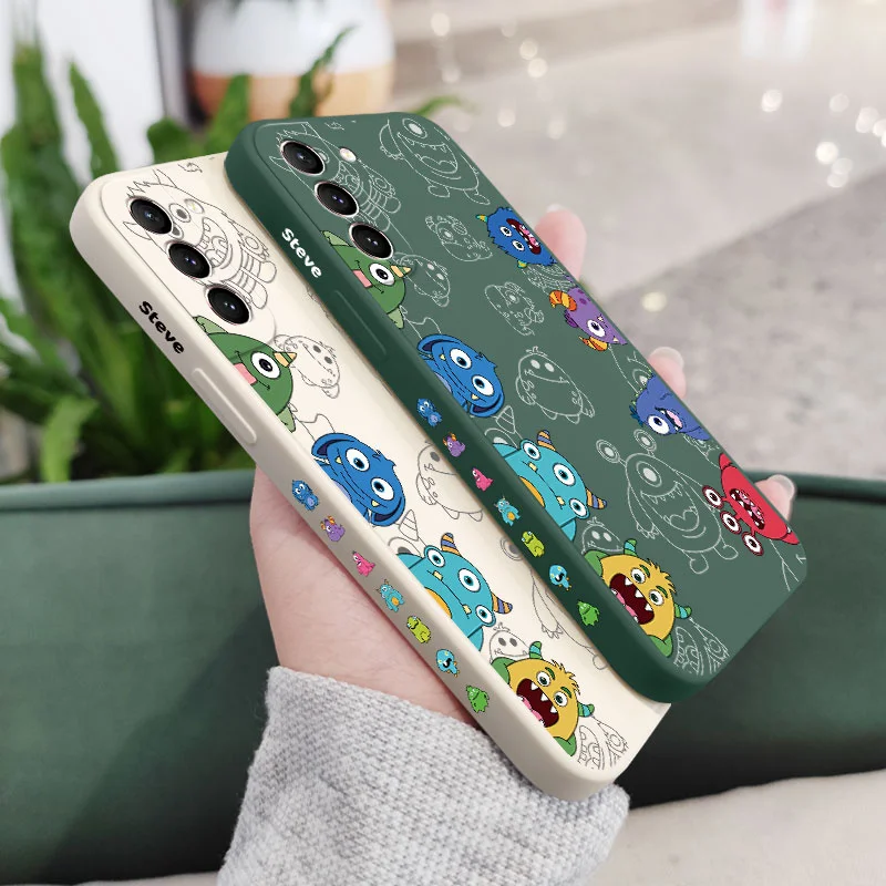 Monsters Assemble Phone Case For Samsung Galaxy S22 S21 S20 Ultra Plus FE S10 S9 S10e Note 20 ultra 10 9 Plus Cover