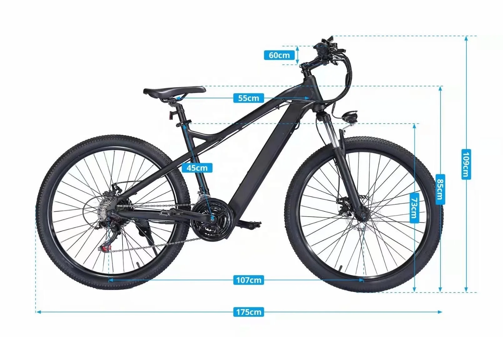 26" 500W 45KM/H 48V 14AH Lithium Battery Adult Aluminum 7 Speeds Disc Brake Fast Cheap UL2849 Electric mountain Bicycle