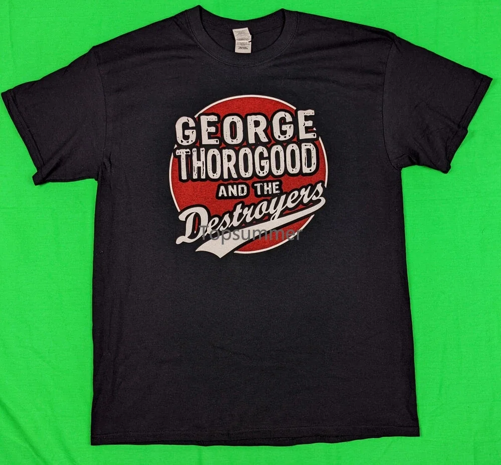 

George Thorogood & The Destroyers T-Shirt Men'S Size Large L Black I Drink Alone