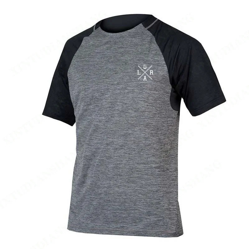 thumbnail image 1 of Camiseta holgada de manga corta para motocicleta, para hombre, para ciclismo de montaña, cross country, ciclismo de montaña, secado rápido, sudadera DH, 1 of 5