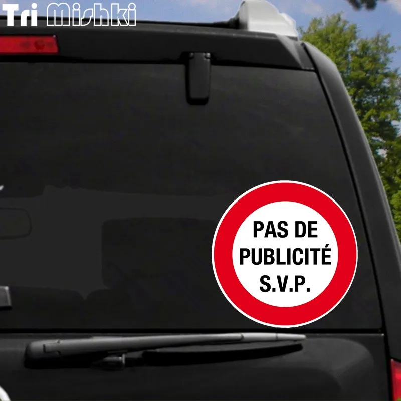 Autocollants - PAS DE PUB / STOP PUB, en français - 1pce 