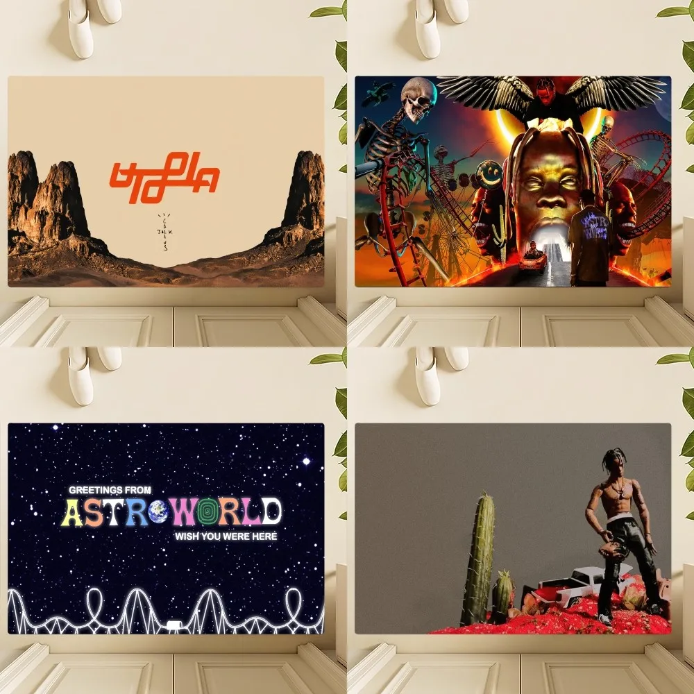 Rapper T-Travis S-Scott Utopia Tappetino Camera Da Letto Cucina Porta Bagno Casa Piede Super Assorbente Antiscivolo