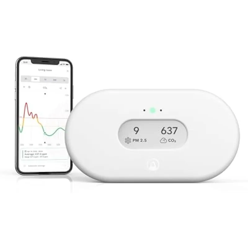 

Airthings 2960 View Plus - Battery Powered Radon & Air Quality Monitor (PM, CO2, VOC, Humidity, Temp, Pressure)