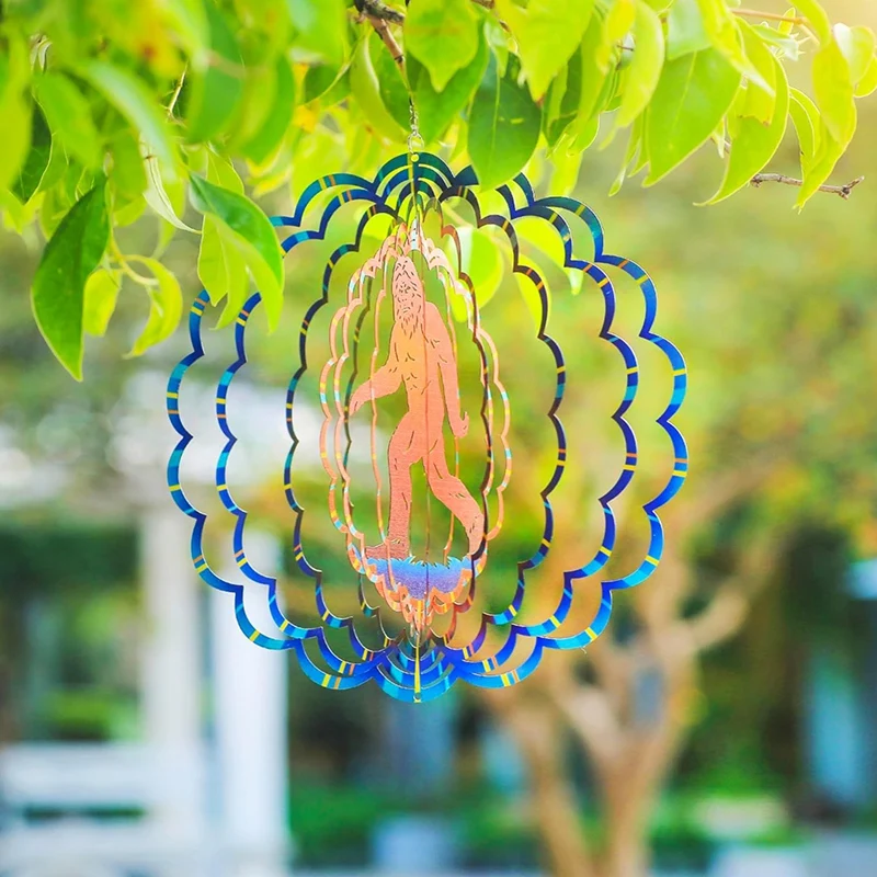 Wind Spinners Hanging Wind Spinner For Women 12 Inch 3D Hanging Wind Spinner For Outdoor Decor, Yard Art, Garden Decoration