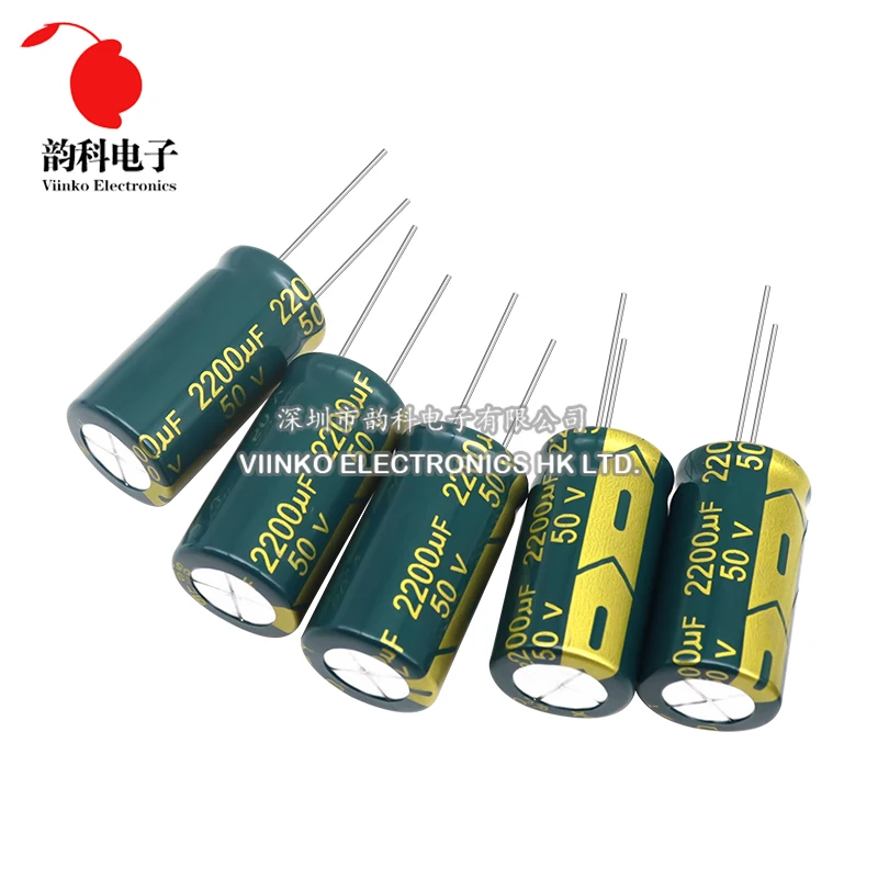 aluminum capacitor 10V 16V 25V 35V 50V 400V 450V High Frequency Low ESR Aluminum Capacitor 10UF 100UF 220UF 330UF 470UF 680UF 1000UF 2200UF 3300UF